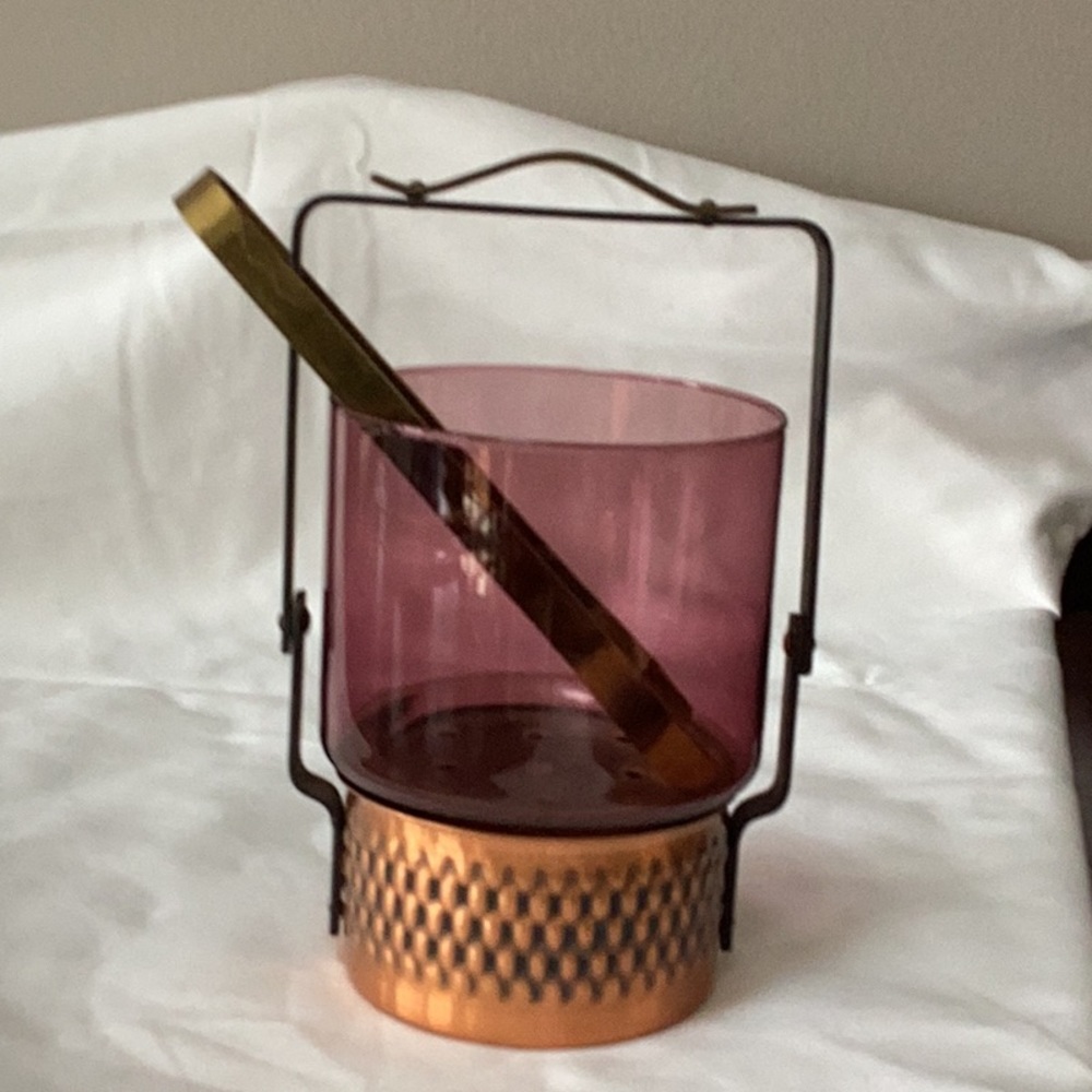 Vintage MCM Amethyst Ice Bucket